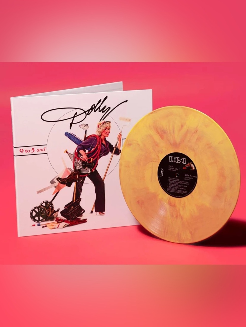 Dolly Parton “9 to 5 and odd jobs” Limited VMP Orange Swirl Vinky Brand NEW